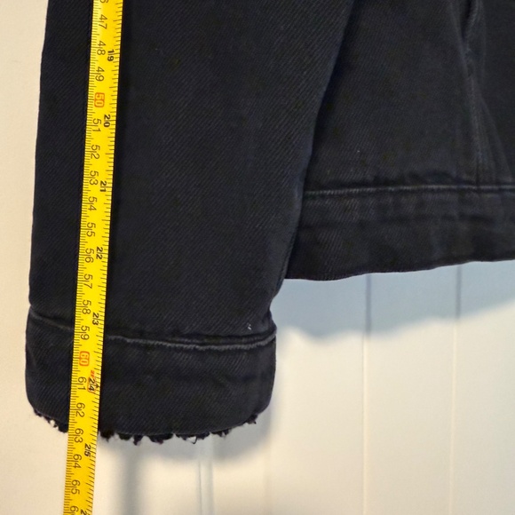Boohoo MAN Men’s Fully Borg Lined Denim Jacket washed black Size S - Picture 8 of 11